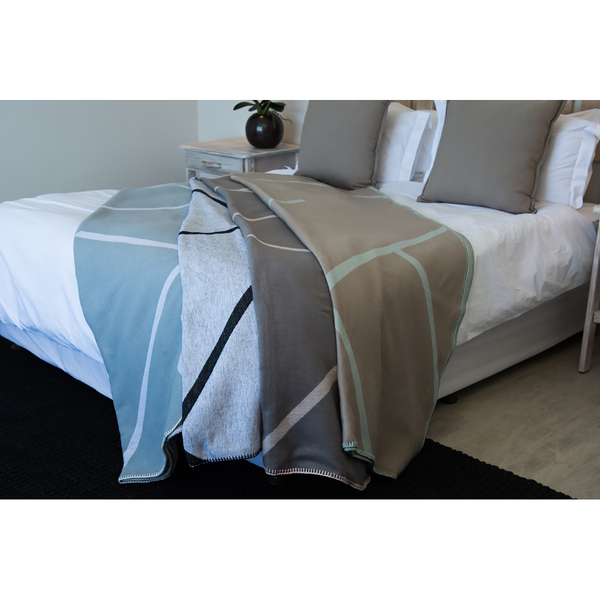 Tagesdecke Amanda Cotton Highway - Webstoff - Babyblau