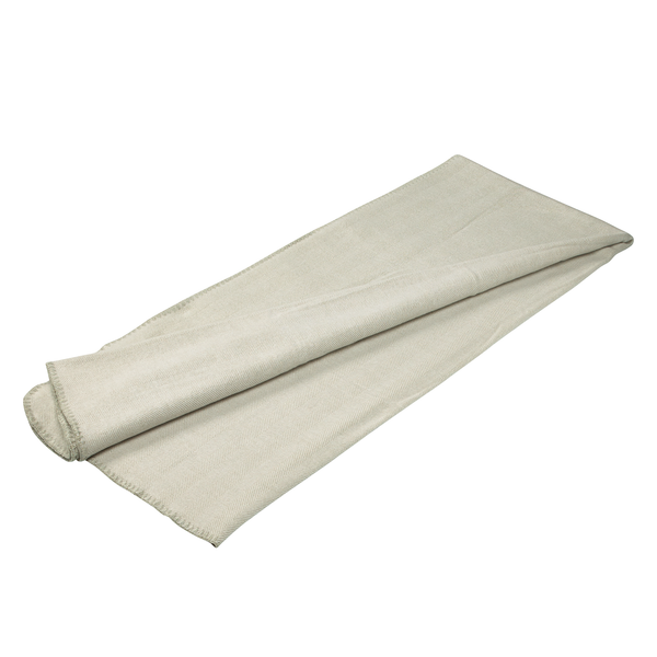 Plaid Winter Herringbone - Webstoff - Altweiß