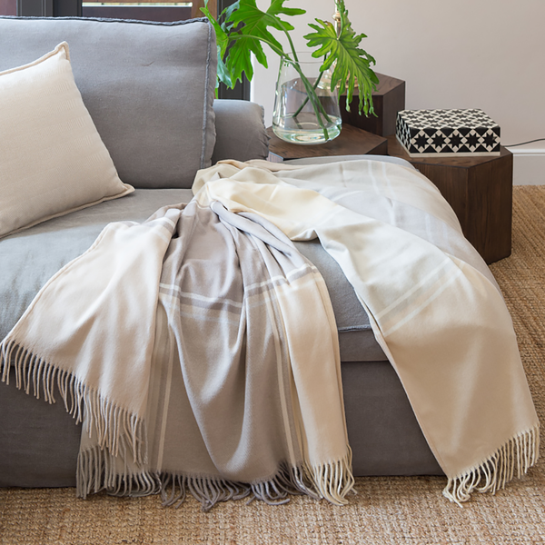 Plaid Melody Sand - Webstoff - Ivory