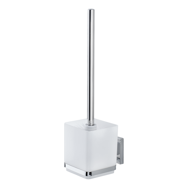 Vacuum-Loc WC-Garnitur Quadro - Edelstahl - Transparent