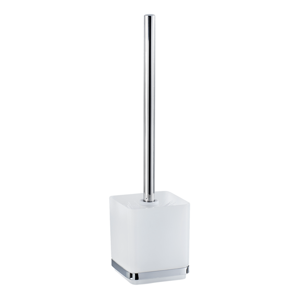Vacuum-Loc WC-Garnitur Quadro - Edelstahl - Transparent