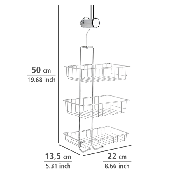 Duschcaddy Nivala - Silber - Stahl - 22 x 50 x 14 cm