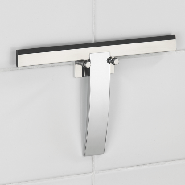Badezimmerwischer Gela - Silber - Zink - 24 x 16 cm