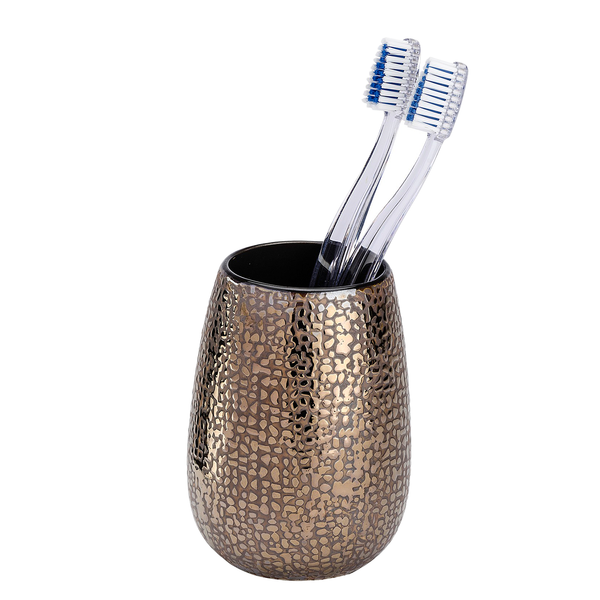Bad-Accessoire-Set Marrakesh (3-teilig) - Braun - Keramik