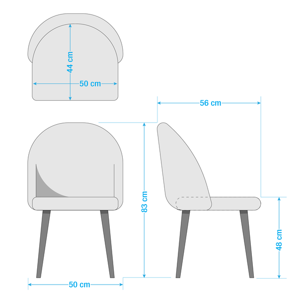 Polsterstuhl Farum - Samt / Stahl - Schwarz - Samt Zala: Altrosa - Einzelstuhl