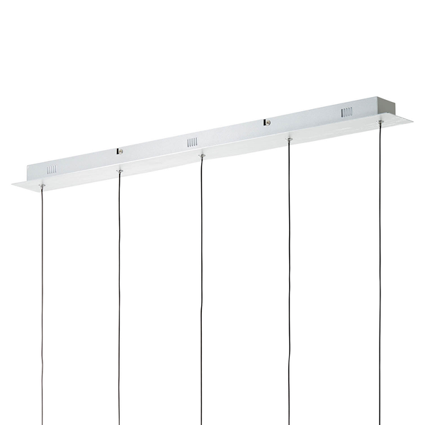 LED-Pendelleuchte Cembalo II - Acrylglas / Stahl - Flammenanzahl: 5