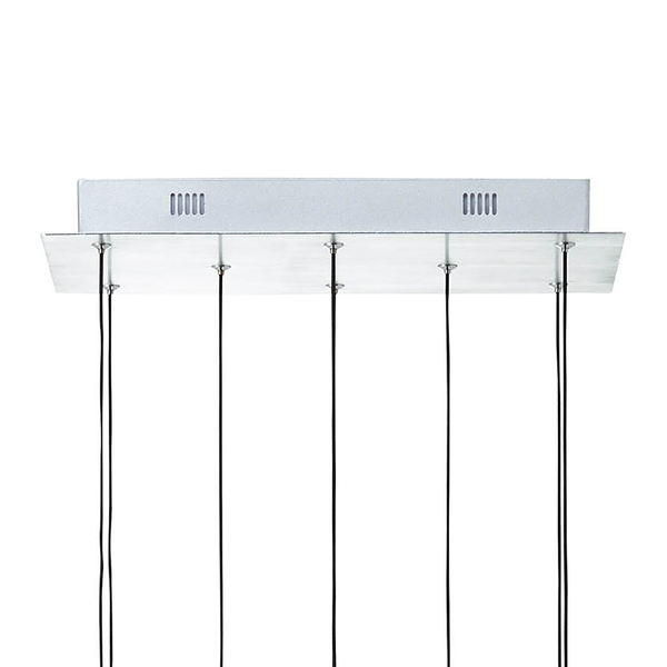 LED-Pendelleuchte Cembalo III - Acrylglas / Stahl - Flammenanzahl: 8
