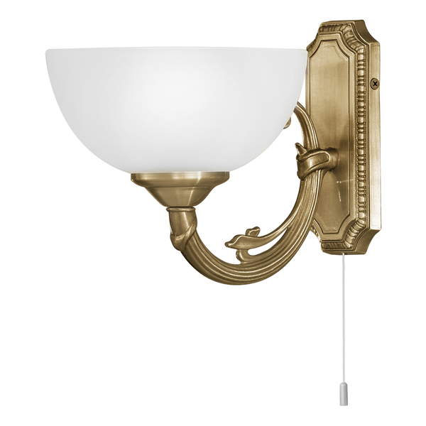 Wandleuchte Savoy - Glas / Stahl - Flammenanzahl: 1