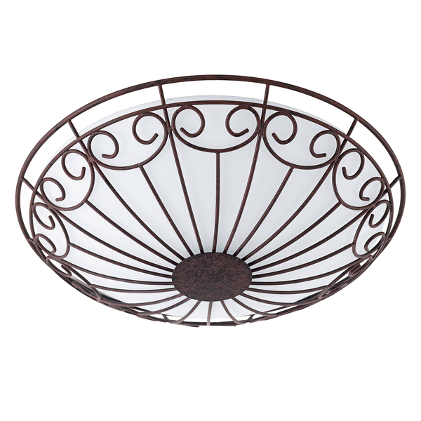 Deckenleuchte Colti - Glas / Stahl - Durchmesser: 35 cm