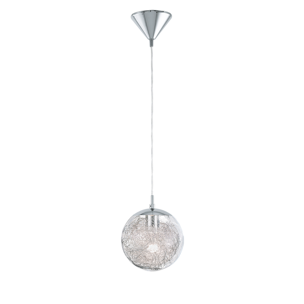 Pendelleuchte Luberio - Glas / Aluminium - 1-flammig