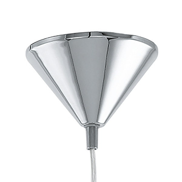 Pendelleuchte Luberio - Glas / Aluminium - 1-flammig