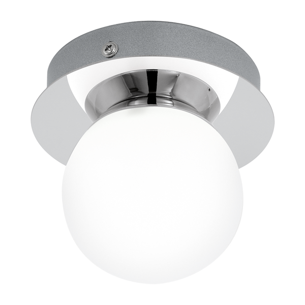 LED-Badleuchte Mosiano I - Glas / Edelstahl - 1-flammig