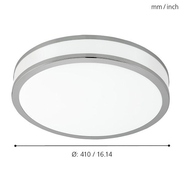 LED-Wandleuchte Palermo I - Acrylglas / Stahl - 1-flammig - Durchmesser: 41 cm