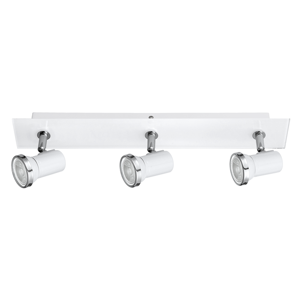 LED-Badleuchte Tamara II - Stahl - 3-flammig