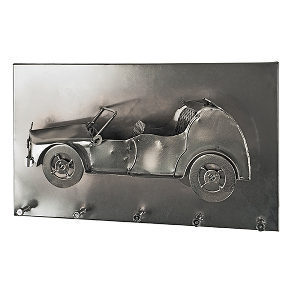 Wandgarderobe Aterrado II - Stahl - Silber