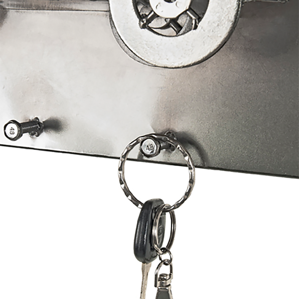 Wandgarderobe Aterrado II - Stahl - Silber
