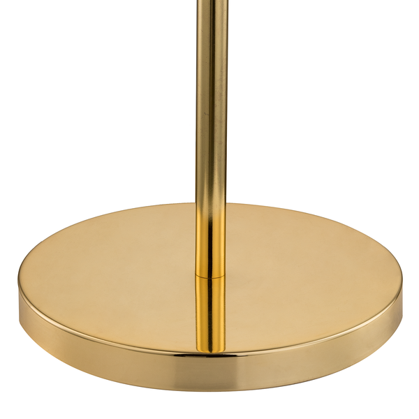 Stehleuchte KJUL - Metall Gold glänzend / Glas Bernsteinfarben