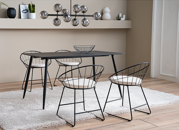 Deckenleuchte KJUL 10-flammig - Metall Grau glänzend / Rauchglas