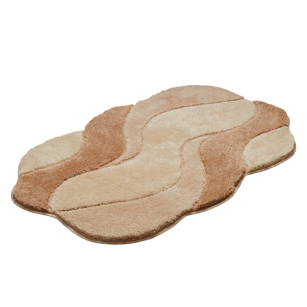 Badematte Carmen - Webstoff - Beige - 70 x 120 cm