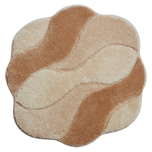 Badematte Carmen - Webstoff - Beige - 60 x 60 cm