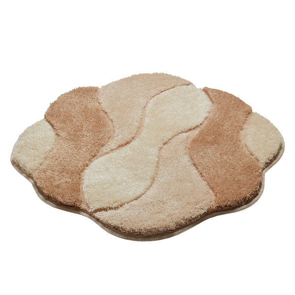 Badematte Carmen - Webstoff - Beige - 60 x 60 cm