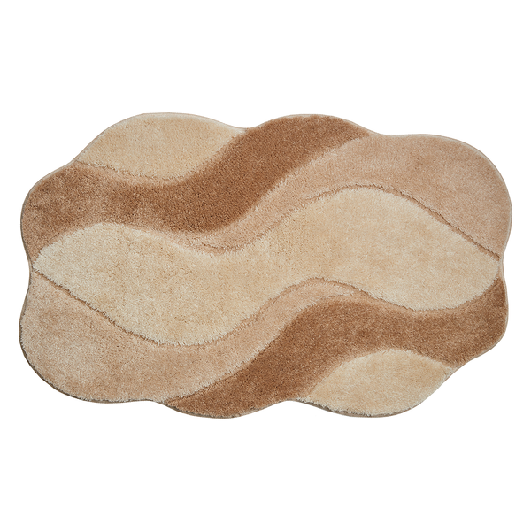 Badematte Carmen - Webstoff - Beige - 60 x 100 cm