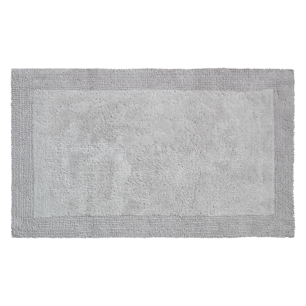 Badematte Luxor - Webstoff - Hellgrau - 70 x 120 cm