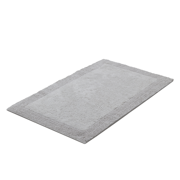 Badematte Luxor - Webstoff - Hellgrau - 70 x 120 cm