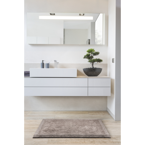 Badematte Luxor - Webstoff - Taupe - 60 x 100 cm
