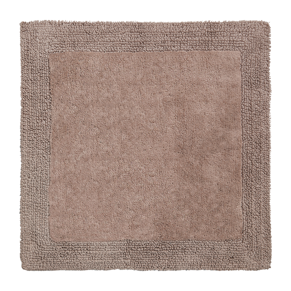 Badematte Luxor - Webstoff - Taupe - 60 x 60 cm