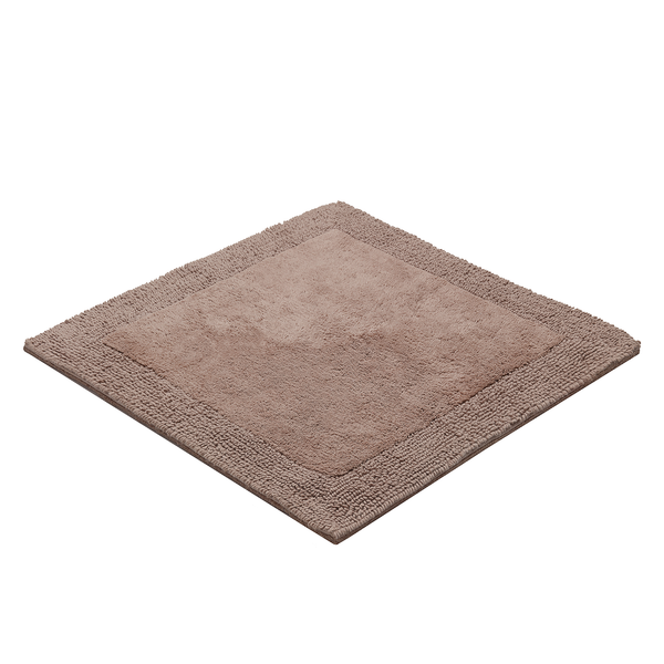 Badematte Luxor - Webstoff - Taupe - 60 x 60 cm