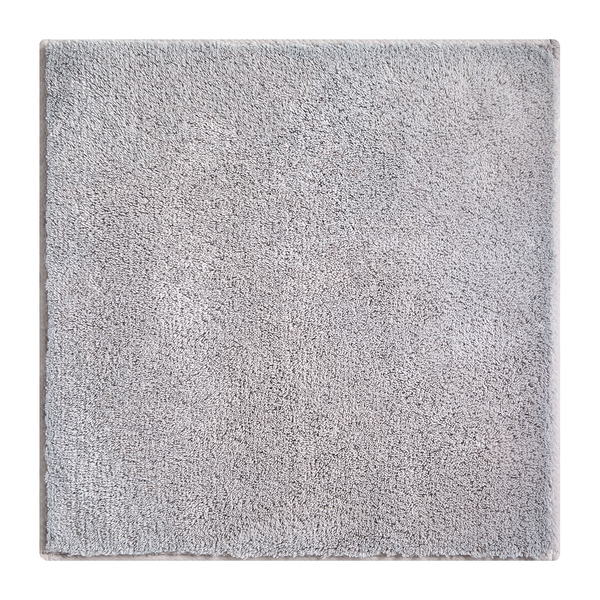 Badematte Marla - Webstoff - Hellgrau - 60 x 60 cm
