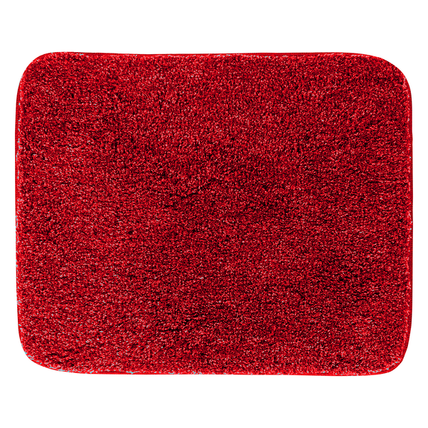 Badematte Melange - Webstoff - Rot - 50 x 60 cm