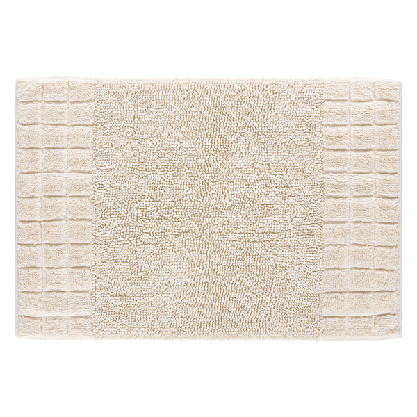 Badematte Chess - Baumwolle - Beige - 60 x 90 cm