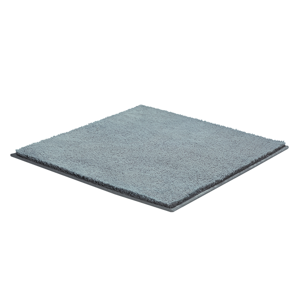 Badematte Marla - Webstoff - Taubengrau - 60 x 60 cm
