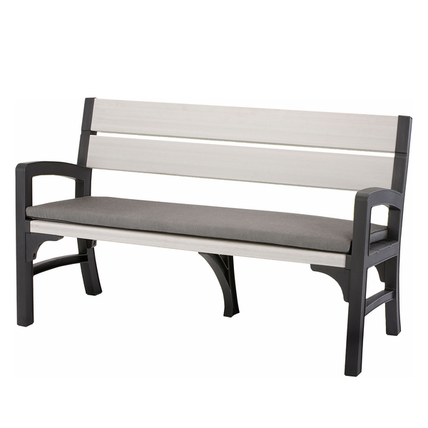 Bankauflage Aberdare - Mischgewebe - Grau