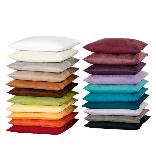 Kissenbezug Alcatraz (2er-Set) - Kunstfaser - Anthrazit - 40 x 40 cm