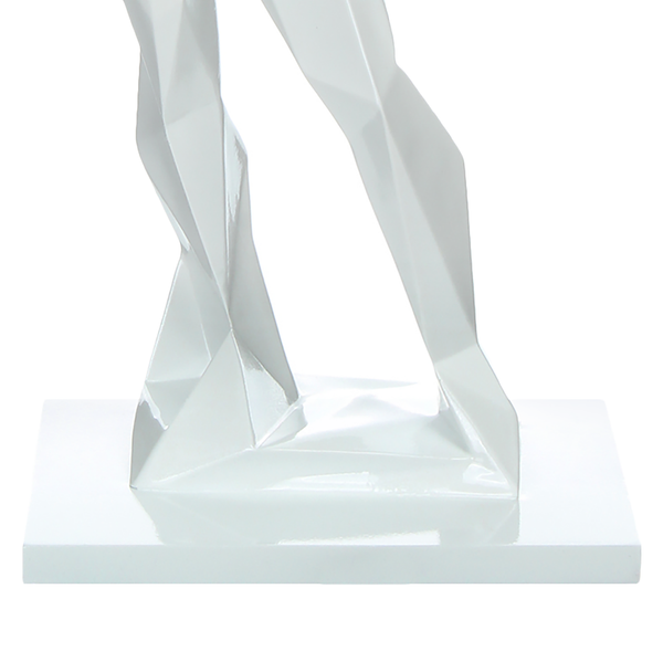 Dekofigur Kenya III - Kunstharz - Weiß