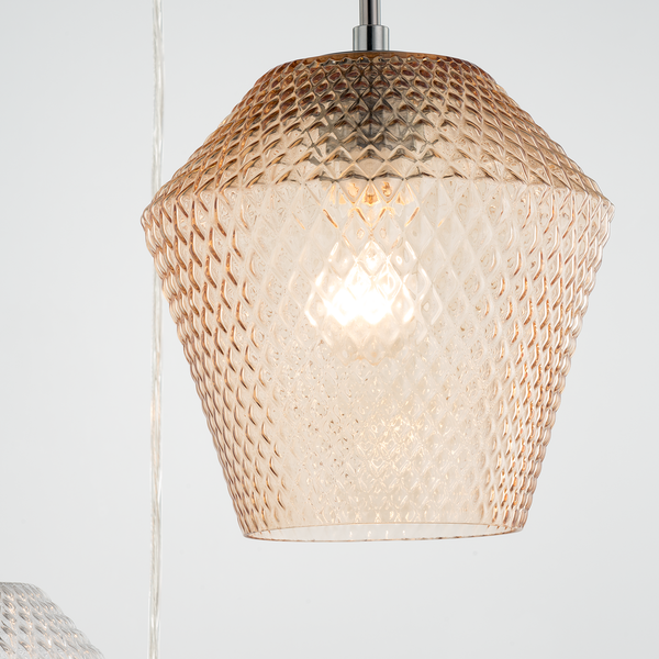 Pendelleuchte Vagar III - Eisen / Glas - 3-flammig