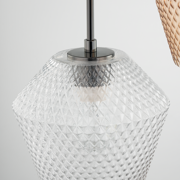 Pendelleuchte Vagar III - Eisen / Glas - 3-flammig