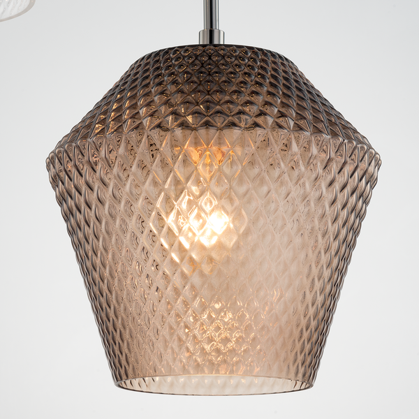 Pendelleuchte Vagar III - Eisen / Glas - 3-flammig