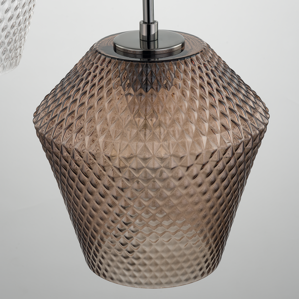 Pendelleuchte Vagar III - Eisen / Glas - 3-flammig