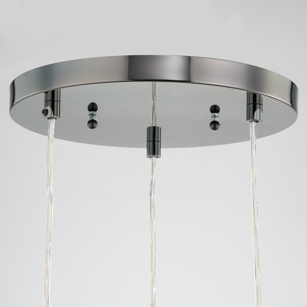 Pendelleuchte Vagar III - Eisen / Glas - 3-flammig