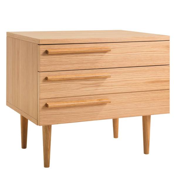 Nachtkommode MIDCENTURY - Eiche furniert - Ausrichtung links