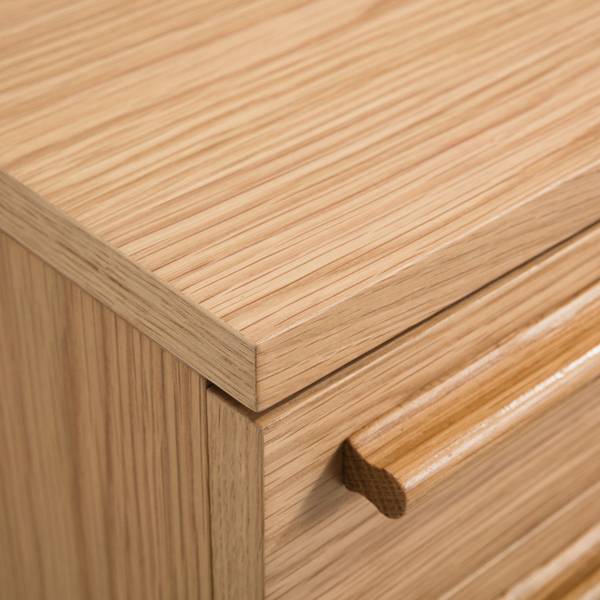 Nachtkommode MIDCENTURY - Eiche furniert - Ausrichtung links