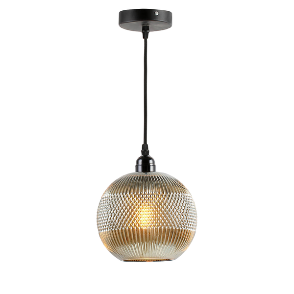 Pendelleuchte Fred - Glas / Eisen - 1-flammig