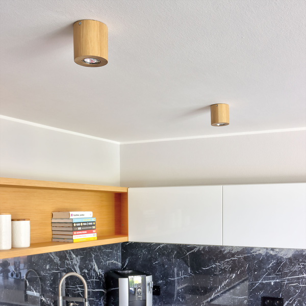 LED-Deckenleuchte Wooddream III - Eiche massiv - 1-flammig