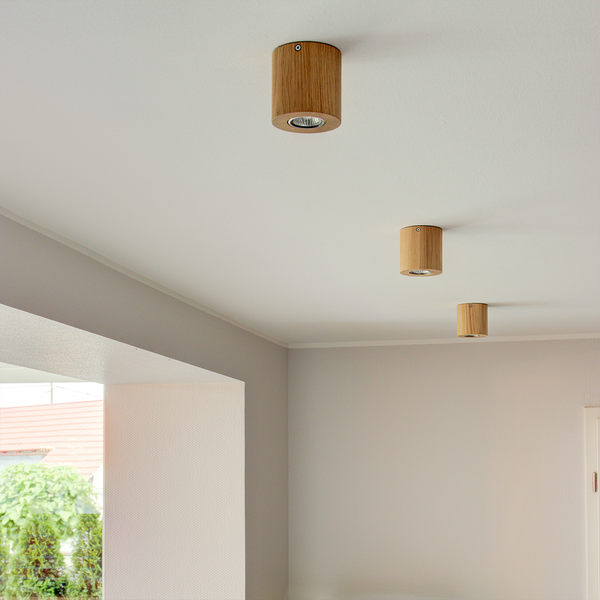 LED-Deckenleuchte Wooddream III - Eiche massiv - 1-flammig