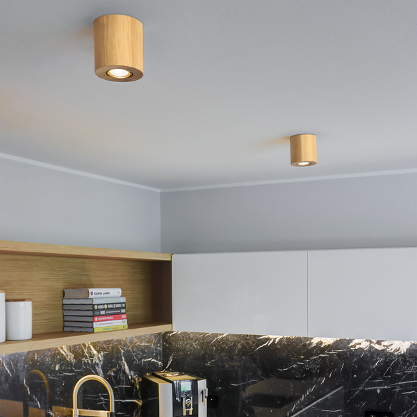 LED-Deckenleuchte Wooddream III - Eiche massiv - 1-flammig