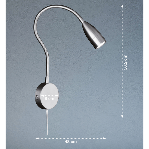 LED-Wandleuchte Sten - Eisen - 1-flammig